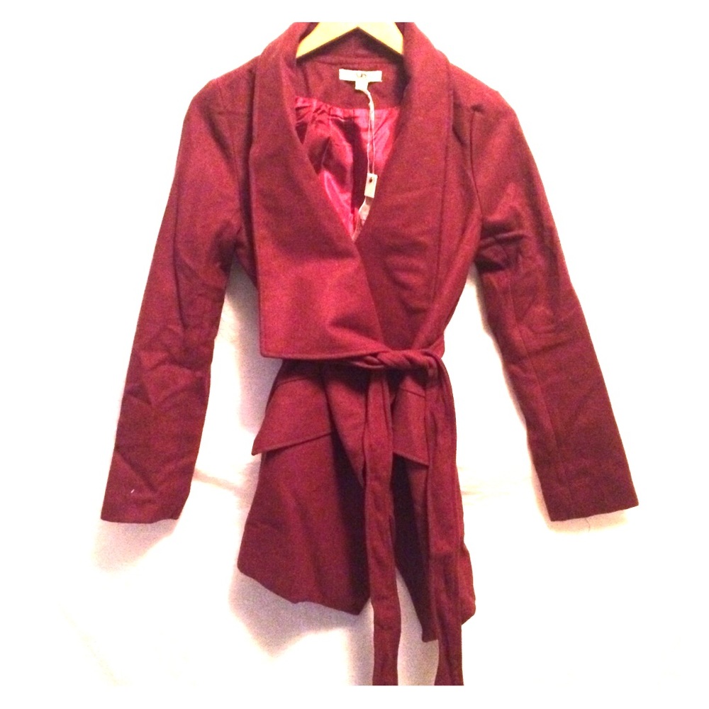 Wine colored coat